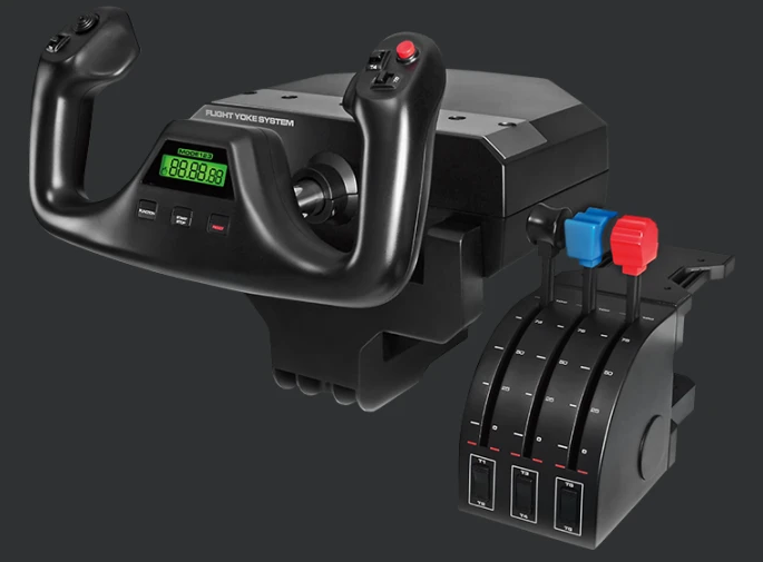 Logitech G Saitek Yoke System and Throttle Quadrant – The Sim Shop